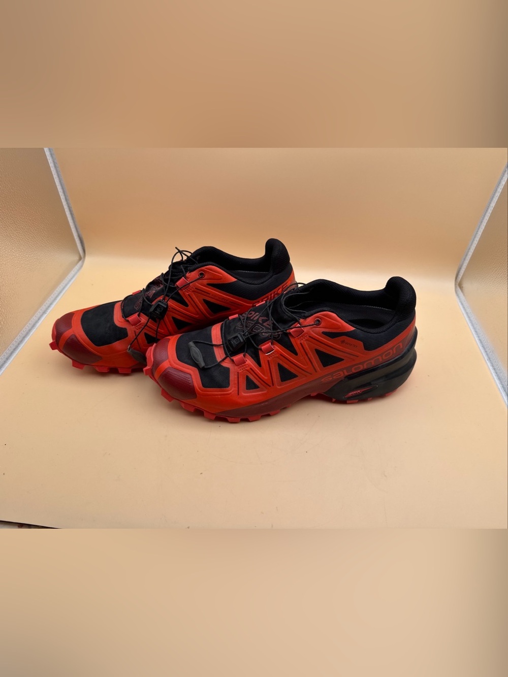 Salomon Trail Running Shoes in Red and Black